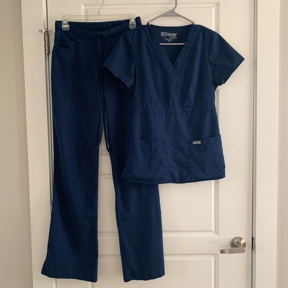 Grey's Anatomy Other Greys Anatomy Navy Blue Scrubs Poshmark